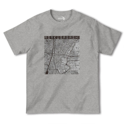 【浅草橋（東京都）】地図柄ヘビーウェイトTシャツ