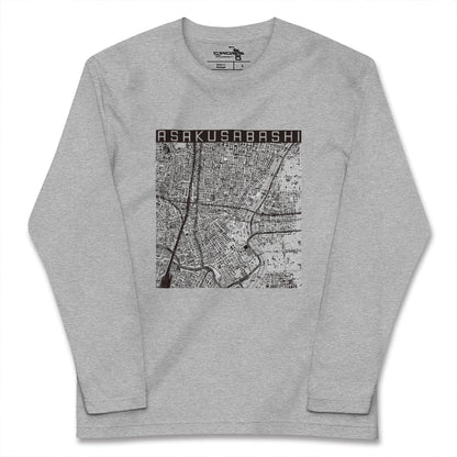 【浅草橋（東京都）】地図柄ロングスリーブTシャツ