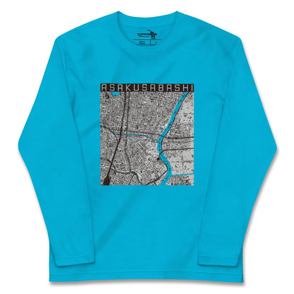 【浅草橋（東京都）】地図柄ロングスリーブTシャツ