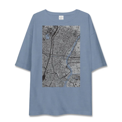 【浅草橋（東京都）】地図柄ビッグシルエットTシャツ