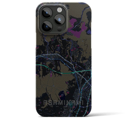 【安佐南（広島県）】地図柄iPhoneケース（バックカバータイプ）