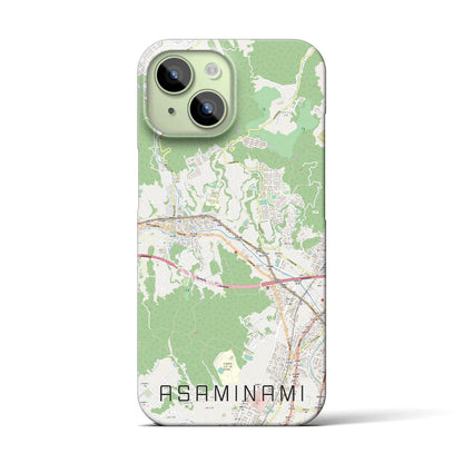 【安佐南（広島県）】地図柄iPhoneケース（バックカバータイプ）