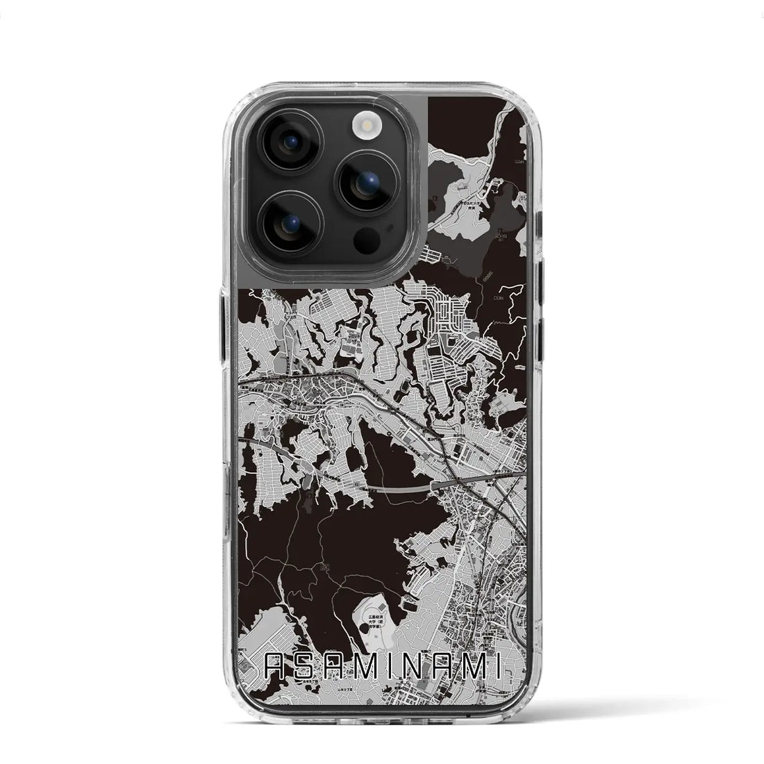 【安佐南(広島県)】地図柄iPhoneケース(MagSafeタイプ)