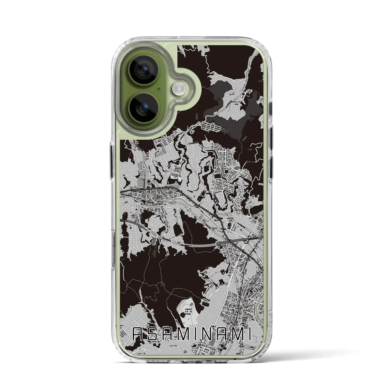 【安佐南（広島県）】地図柄iPhoneケース（MagSafeタイプ）