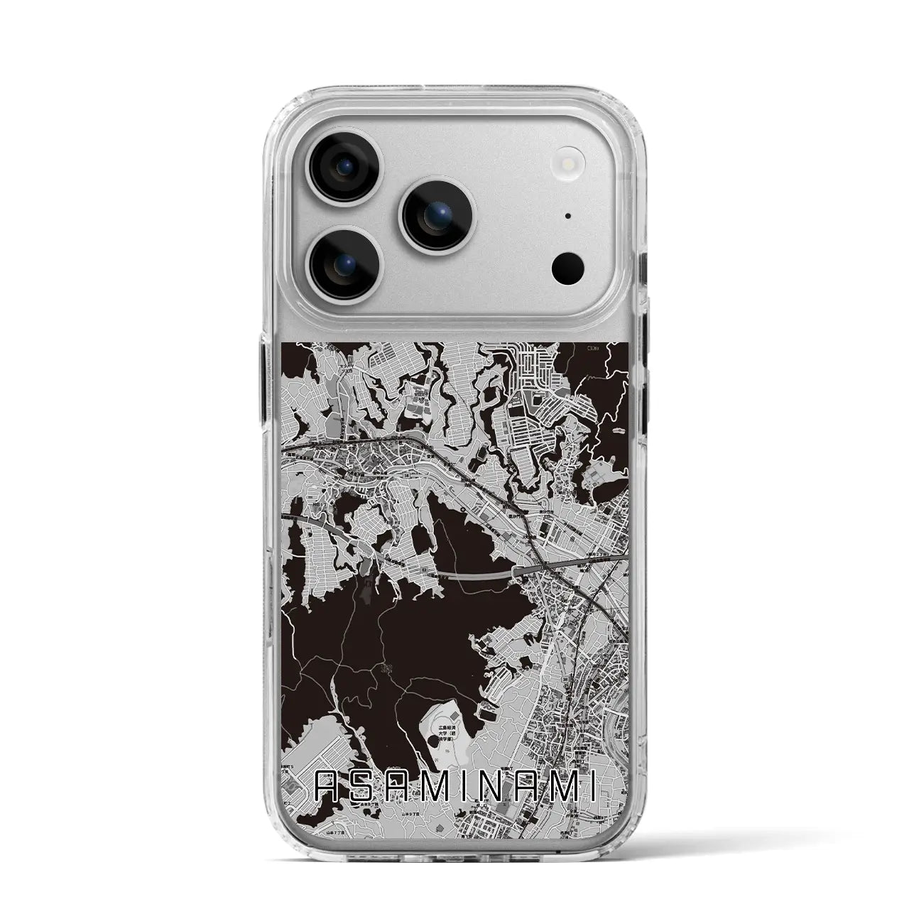 【安佐南（広島県）】地図柄iPhoneケース（MagSafeタイプ）