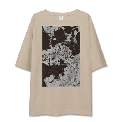 【安佐南（広島県）】地図柄ビッグシルエットTシャツ