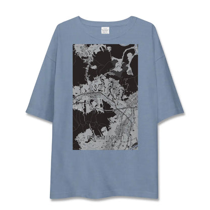 【安佐南（広島県）】地図柄ビッグシルエットTシャツ