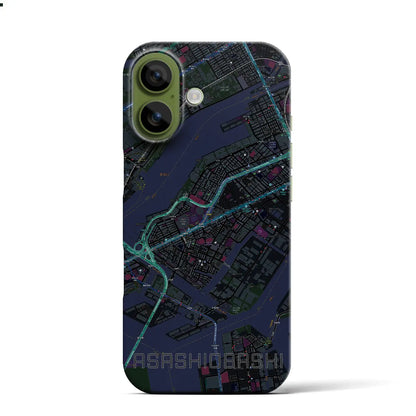 【朝潮橋（大阪府）】地図柄iPhoneケース（バックカバータイプ）