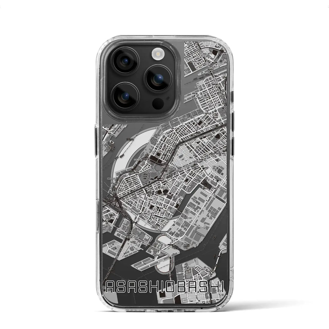 【朝潮橋（大阪府）】地図柄iPhoneケース（MagSafeタイプ）