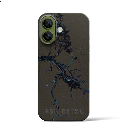 【芦別（北海道）】地図柄iPhoneケース（バックカバータイプ）