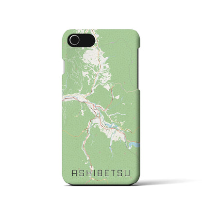 【芦別（北海道）】地図柄iPhoneケース（バックカバータイプ）