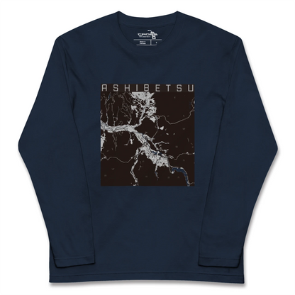 【芦別（北海道）】地図柄ロングスリーブTシャツ