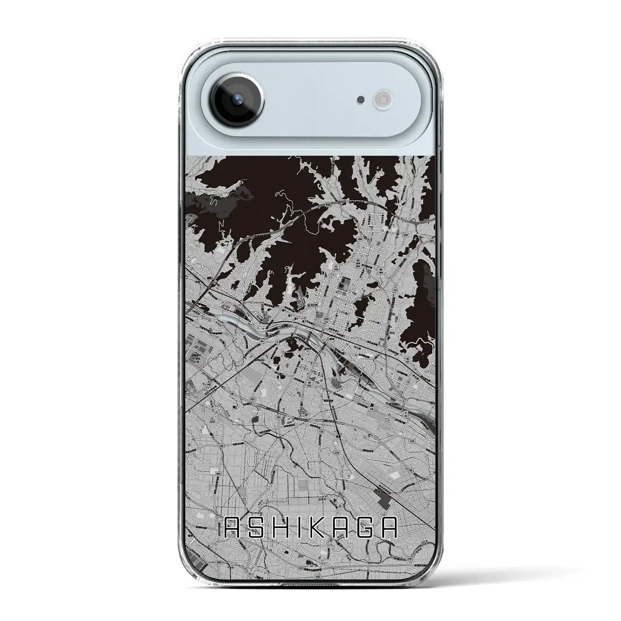【足利（栃木県）】地図柄iPhoneケース（クリアタイプ）