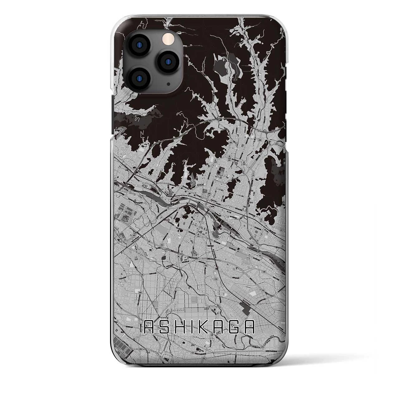 【足利（栃木県）】地図柄iPhoneケース（クリアタイプ）