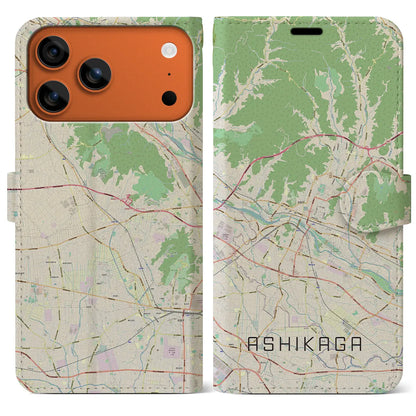 【足利（栃木県）】地図柄iPhoneケース（手帳タイプ）