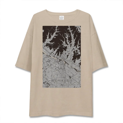 【足利（栃木県）】地図柄ビッグシルエットTシャツ