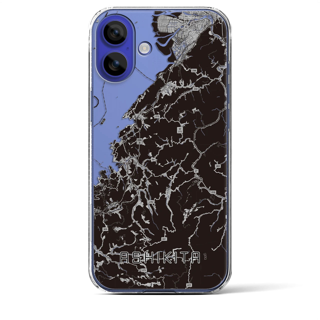 【芦北（熊本県）】地図柄iPhoneケース（クリアタイプ）