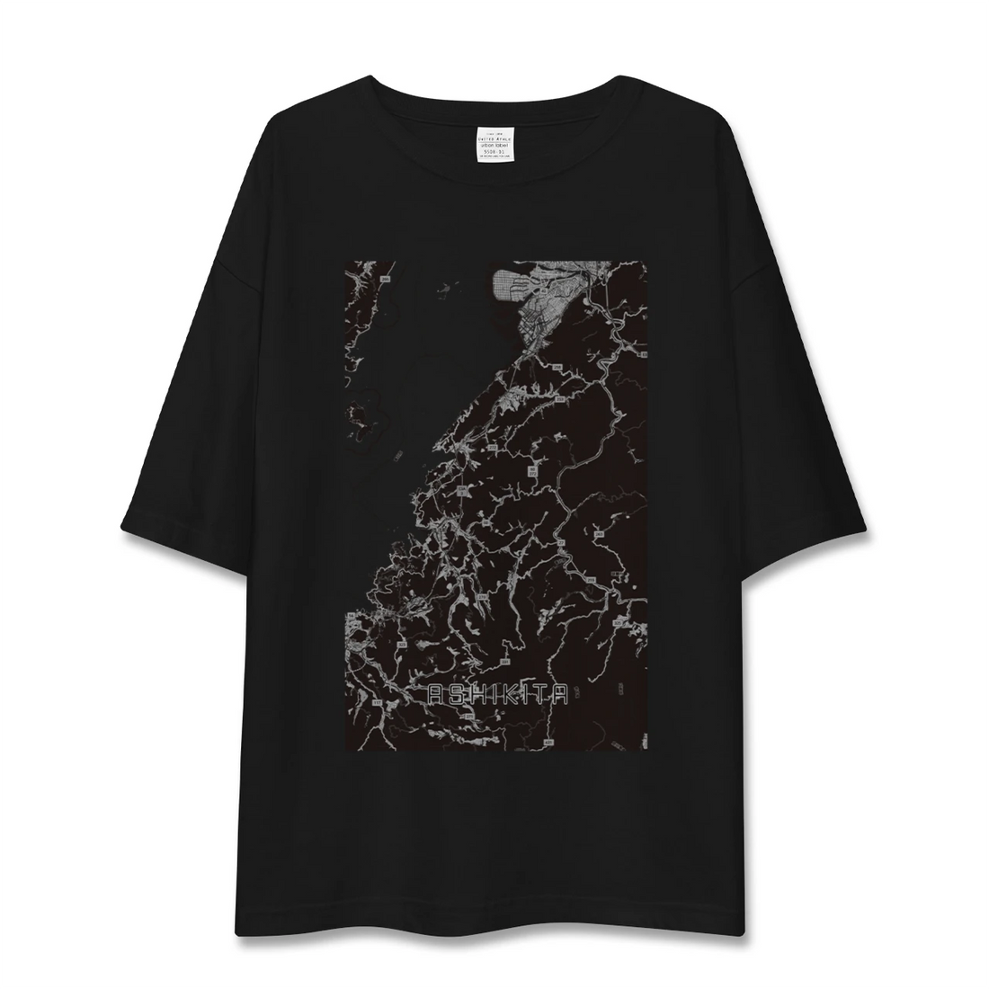 【芦北(熊本県)】地図柄ビッグシルエットTシャツ