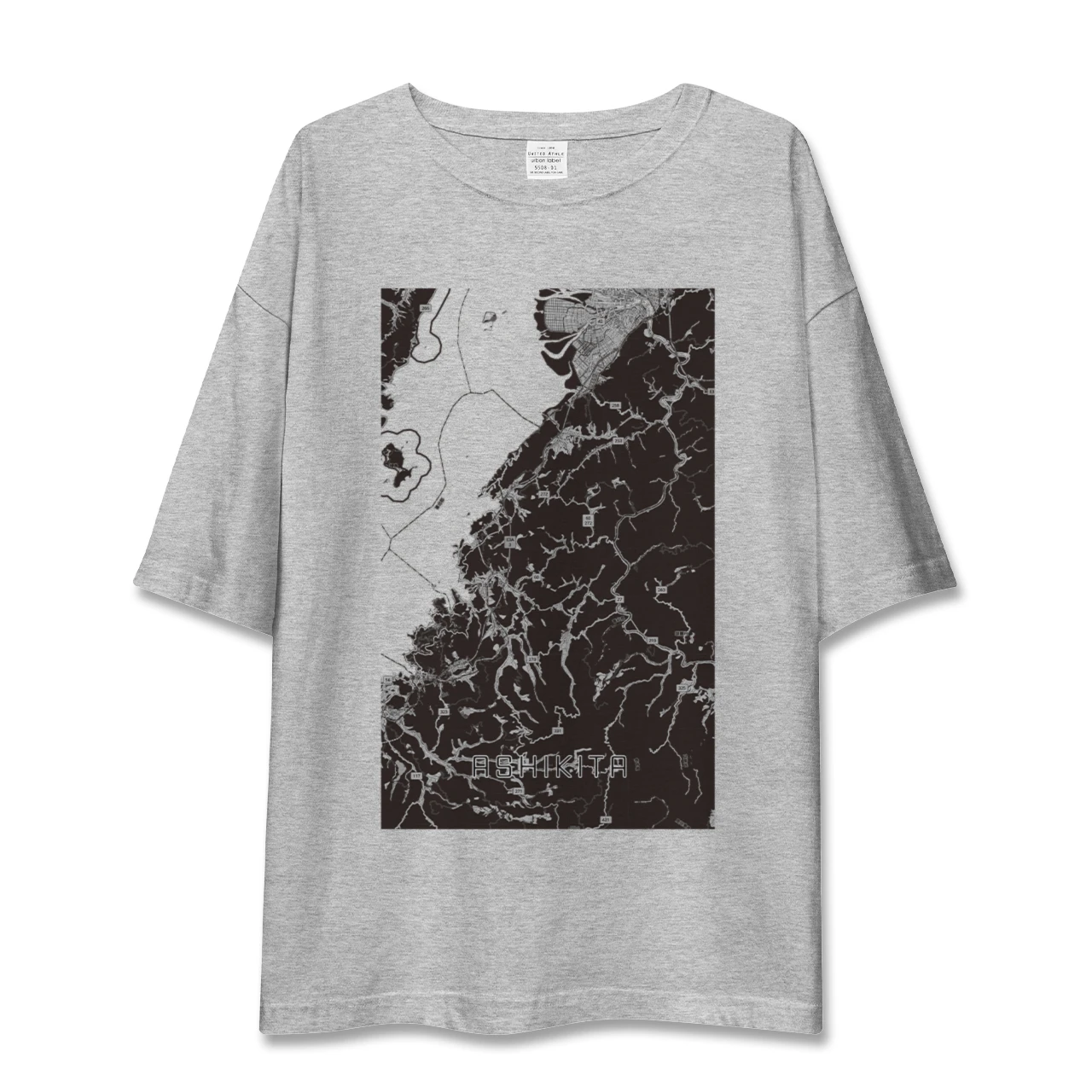 【芦北（熊本県）】地図柄ビッグシルエットTシャツ