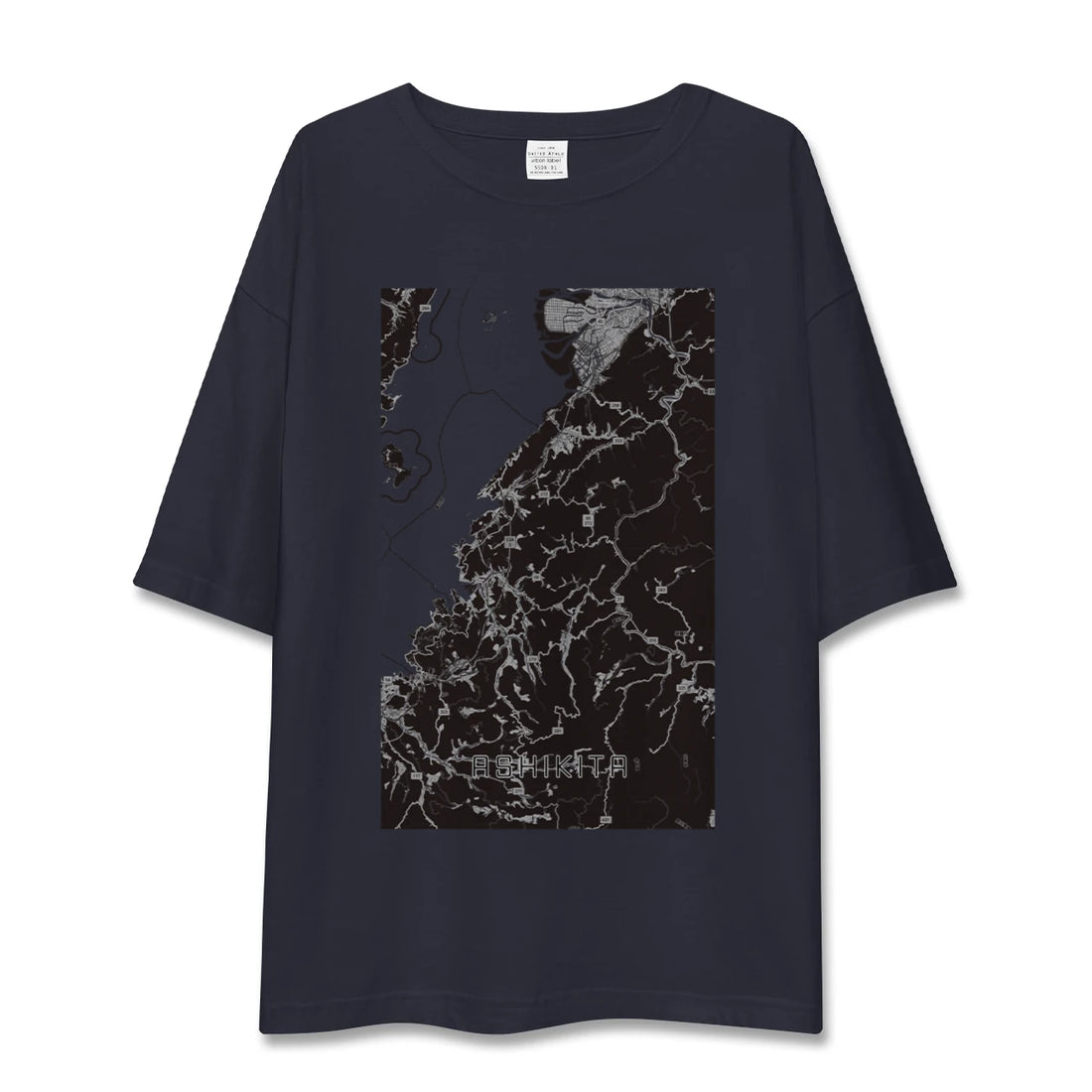 【芦北（熊本県）】地図柄ビッグシルエットTシャツ