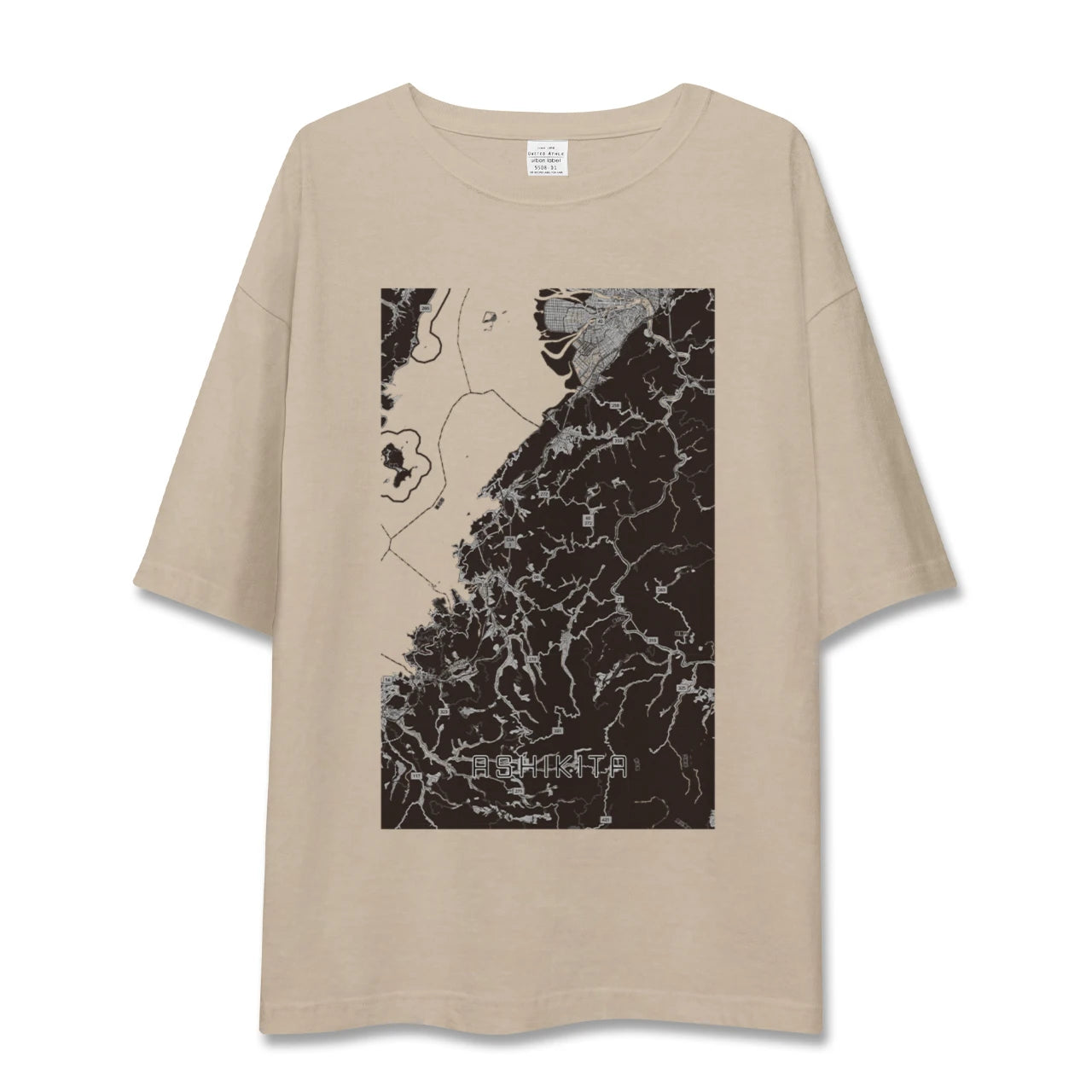 【芦北（熊本県）】地図柄ビッグシルエットTシャツ