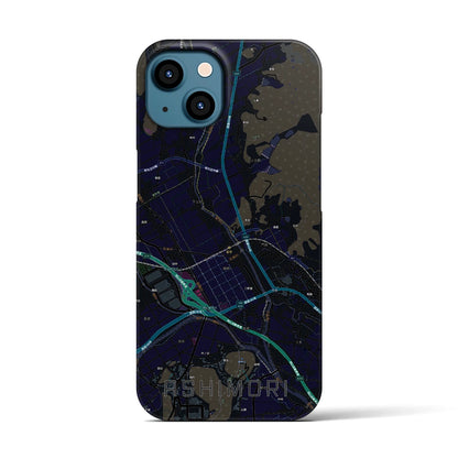 【足守（岡山県）】地図柄iPhoneケース（バックカバータイプ）