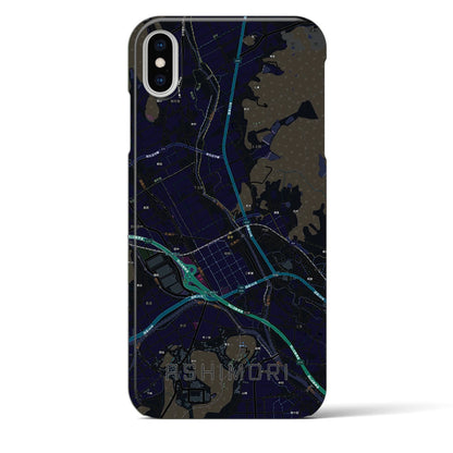 【足守（岡山県）】地図柄iPhoneケース（バックカバータイプ）