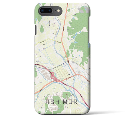 【足守（岡山県）】地図柄iPhoneケース（バックカバータイプ）