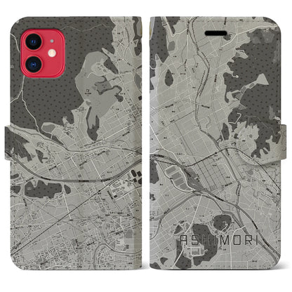 【足守（岡山県）】地図柄iPhoneケース（手帳タイプ）