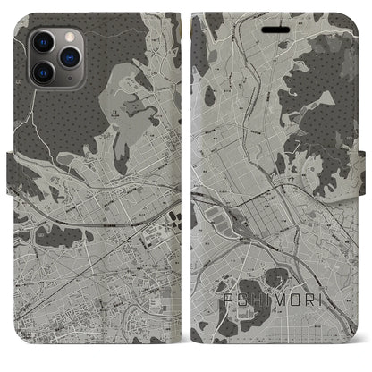 【足守（岡山県）】地図柄iPhoneケース（手帳タイプ）