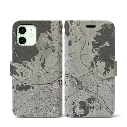 【足守（岡山県）】地図柄iPhoneケース（手帳タイプ）