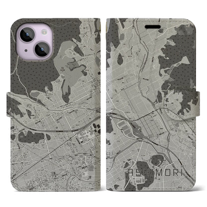 【足守（岡山県）】地図柄iPhoneケース（手帳タイプ）