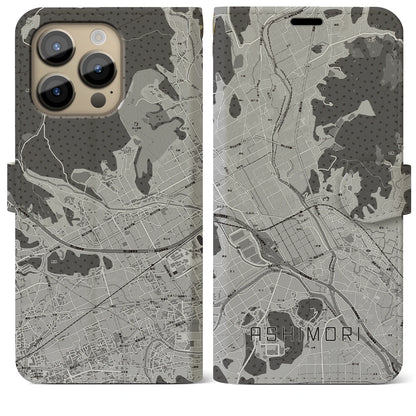 【足守（岡山県）】地図柄iPhoneケース（手帳タイプ）