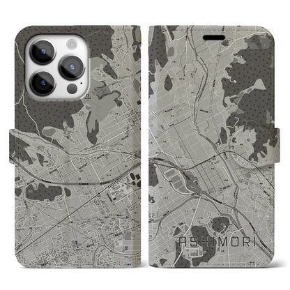 【足守（岡山県）】地図柄iPhoneケース（手帳タイプ）