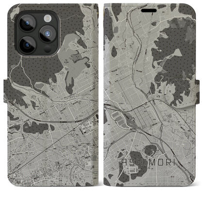 【足守（岡山県）】地図柄iPhoneケース（手帳タイプ）