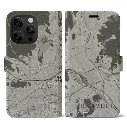 【足守（岡山県）】地図柄iPhoneケース（手帳タイプ）