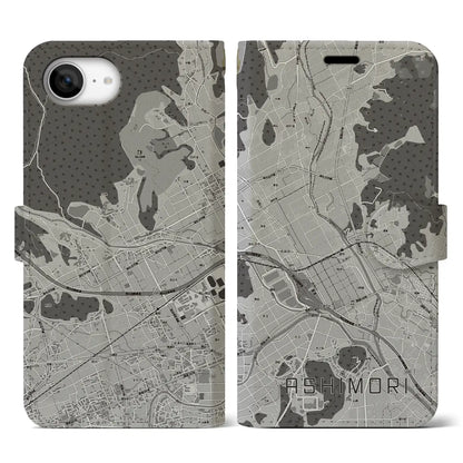 【足守（岡山県）】地図柄iPhoneケース（手帳タイプ）