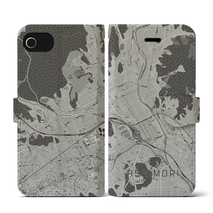 【足守（岡山県）】地図柄iPhoneケース（手帳タイプ）