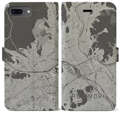 【足守（岡山県）】地図柄iPhoneケース（手帳タイプ）