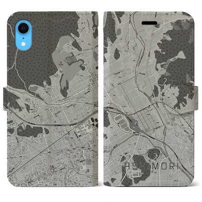 【足守（岡山県）】地図柄iPhoneケース（手帳タイプ）