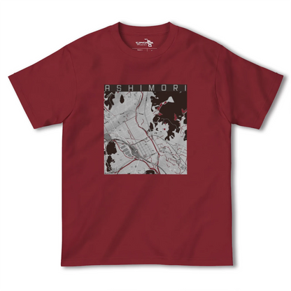 【足守（岡山県）】地図柄ヘビーウェイトTシャツ