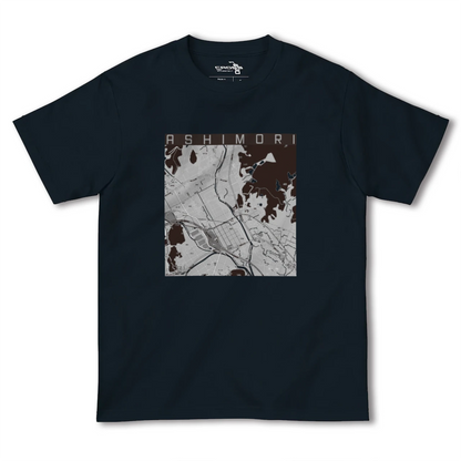 【足守（岡山県）】地図柄ヘビーウェイトTシャツ