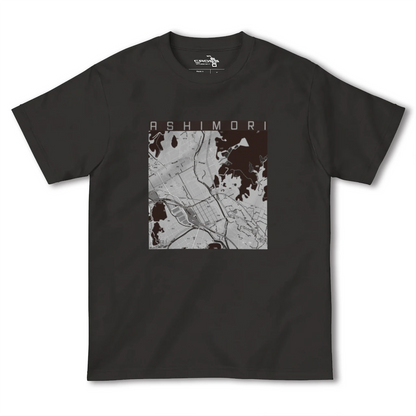 【足守（岡山県）】地図柄ヘビーウェイトTシャツ