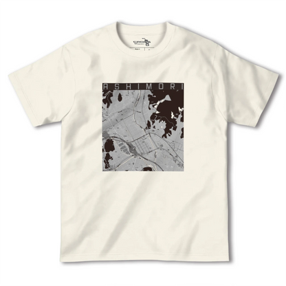 【足守（岡山県）】地図柄ヘビーウェイトTシャツ