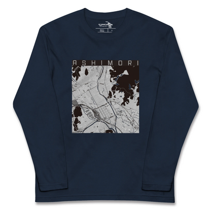 【足守（岡山県）】地図柄ロングスリーブTシャツ