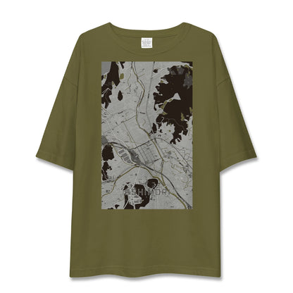 【足守（岡山県）】地図柄ビッグシルエットTシャツ