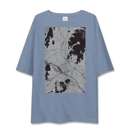【足守（岡山県）】地図柄ビッグシルエットTシャツ