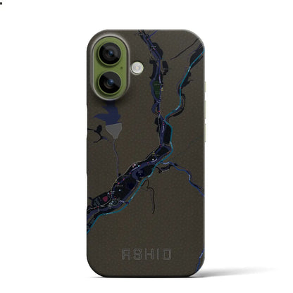 【足尾（栃木県）】地図柄iPhoneケース（バックカバータイプ）