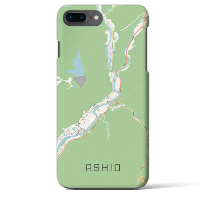 【足尾（栃木県）】地図柄iPhoneケース（バックカバータイプ）