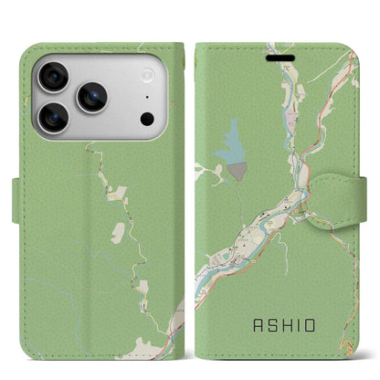 【足尾（栃木県）】地図柄iPhoneケース（手帳タイプ）